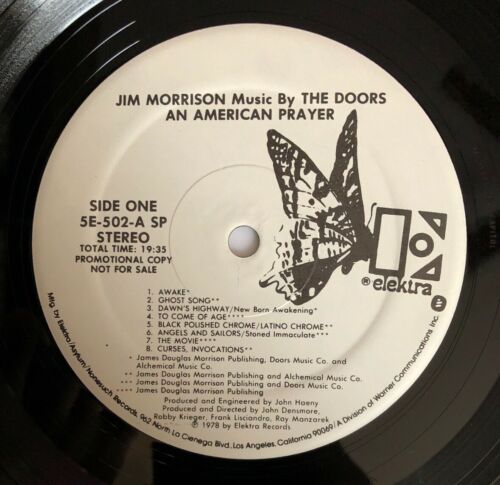 The Doors | An American Prayer - Jim Morrison Music (Promo, GEN Sleeve)